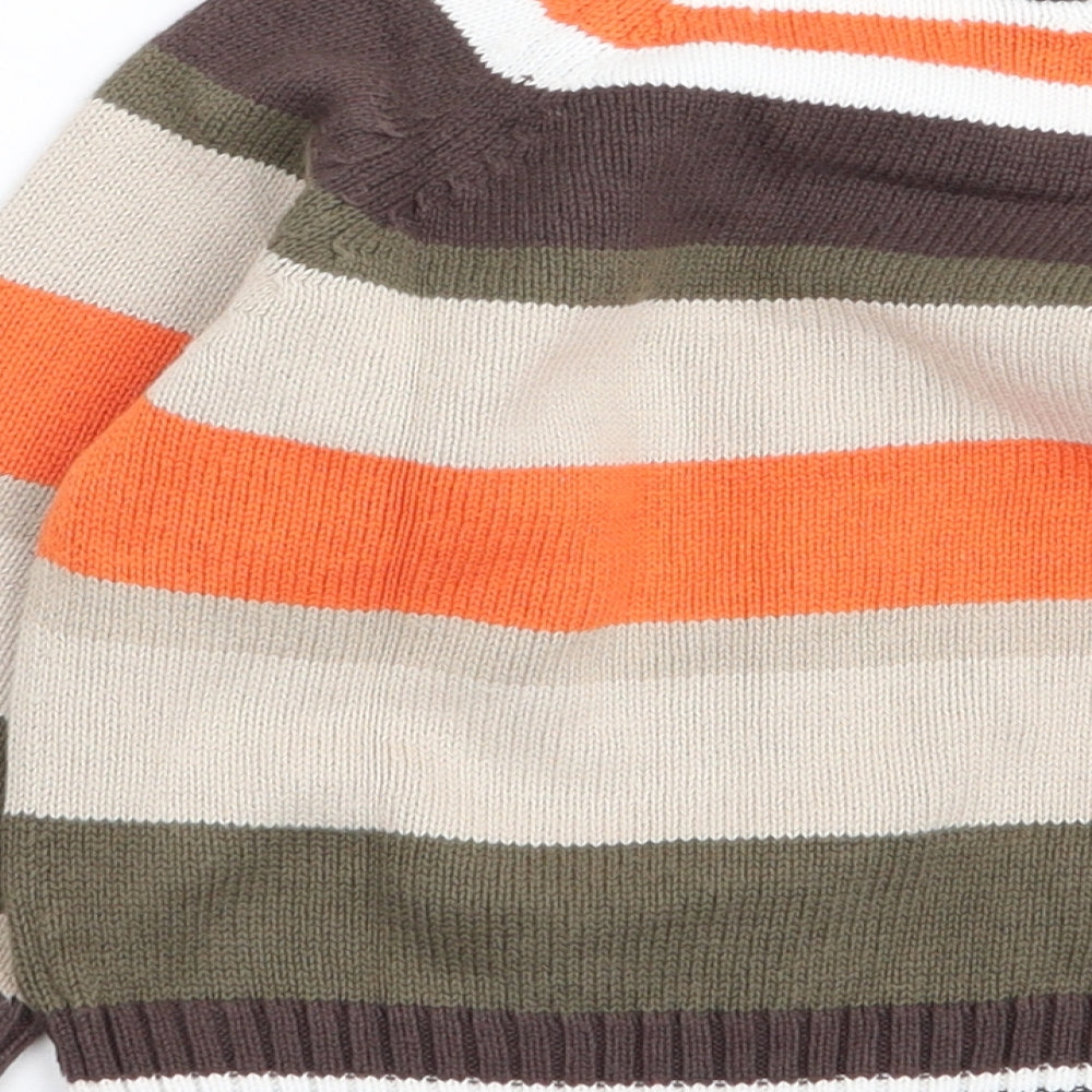 bluezoo Boys Multicoloured Striped  Pullover Jumper Size 12-18 Months