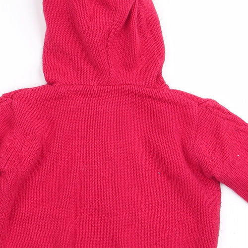 Disney Girls Red   Cardigan Jumper Size 6-9 Months