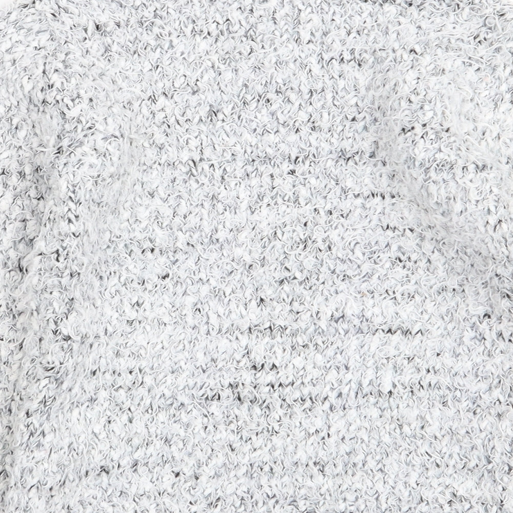 Young Dimension Girls Grey Animal Print  Pullover Jumper Size 4-5 Years