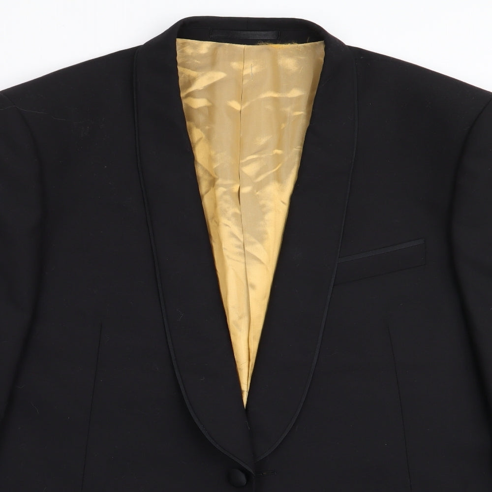 M&S Mens Black   Jacket Blazer Size 44