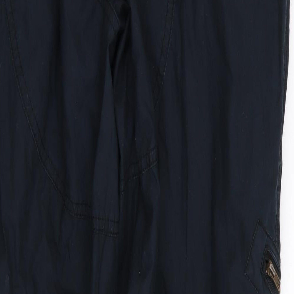 McKenzie Mens Blue   Cargo Trousers Size L L34 in