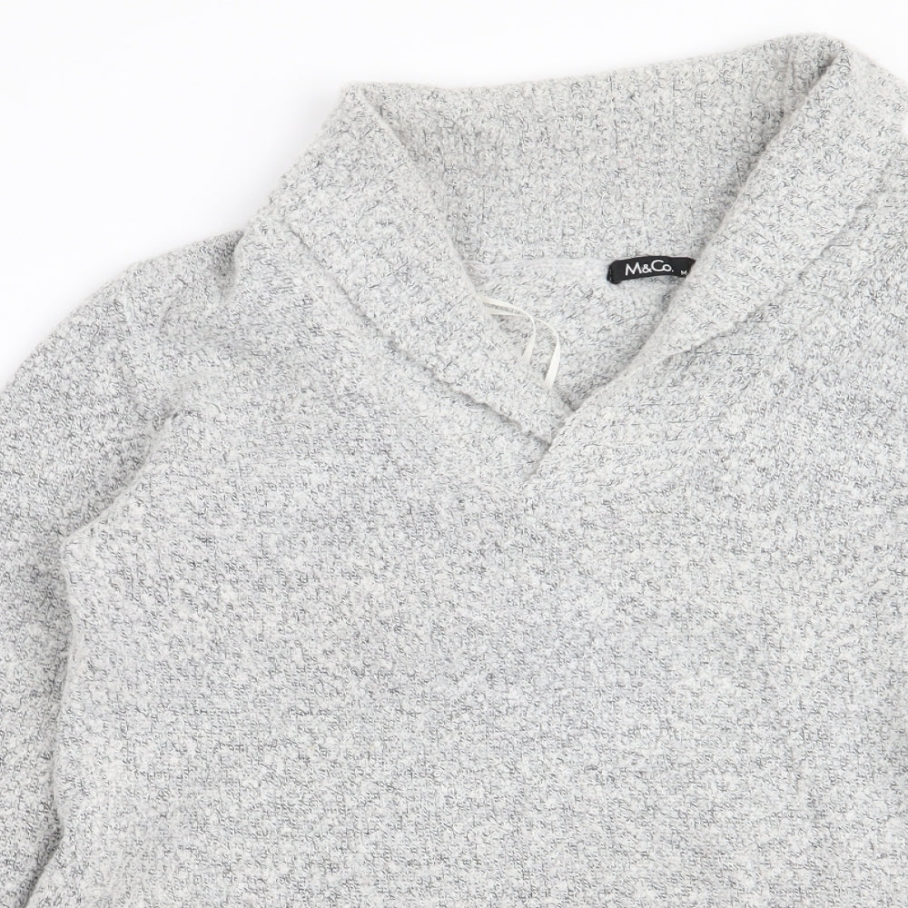 M&Co Womens Grey   Pullover Jumper Size M