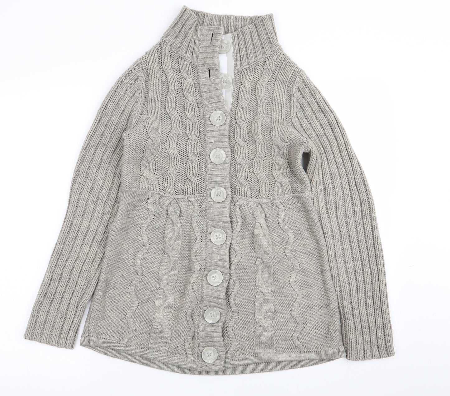 NEXT Womens Grey   Cardigan Jumper Size 10