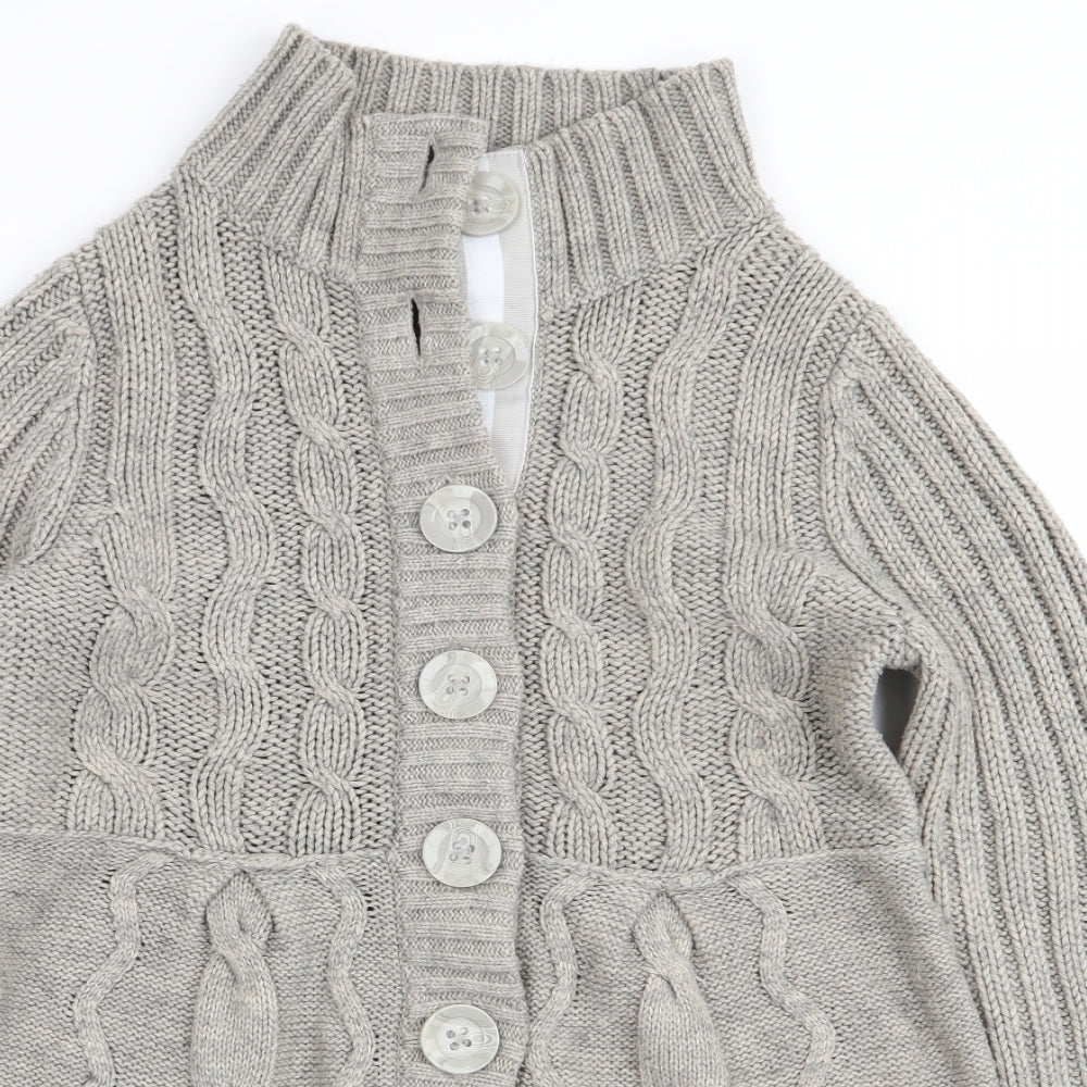 NEXT Womens Grey   Cardigan Jumper Size 10