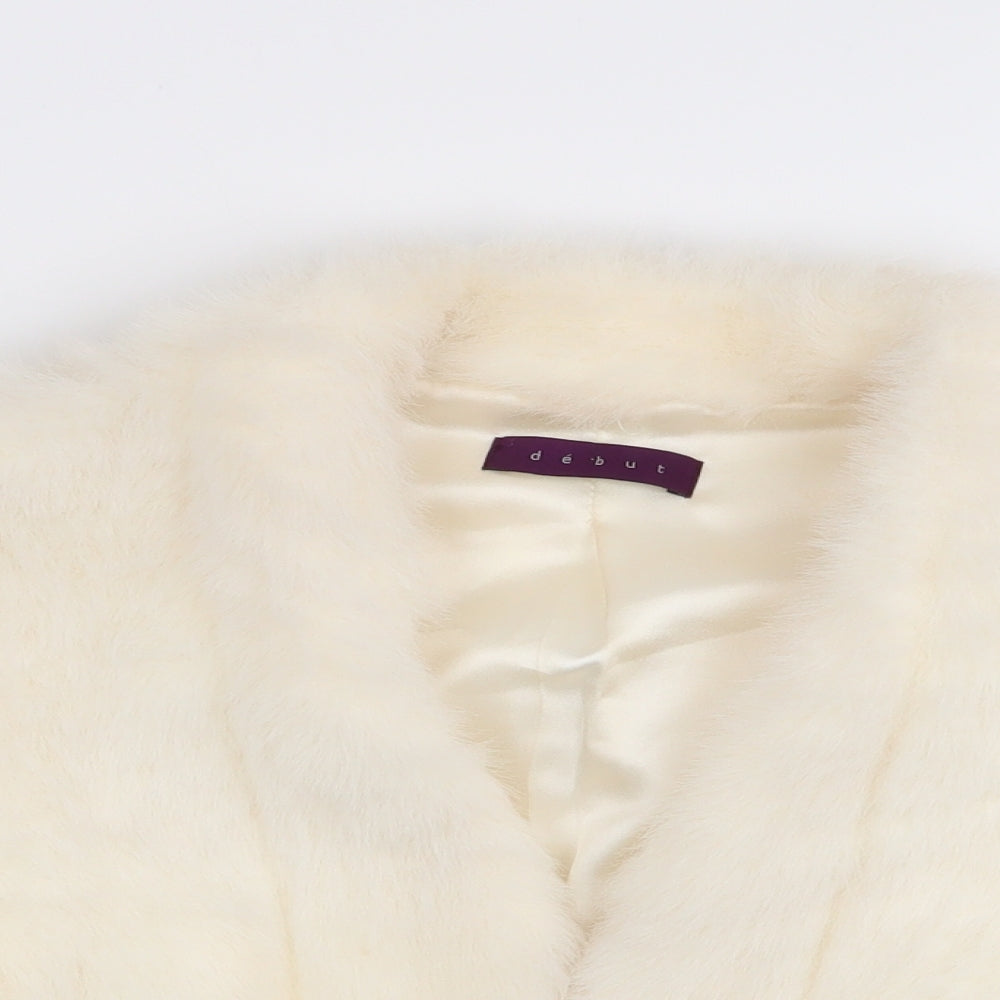 Debut Womens Ivory   Jacket Coat Size S
