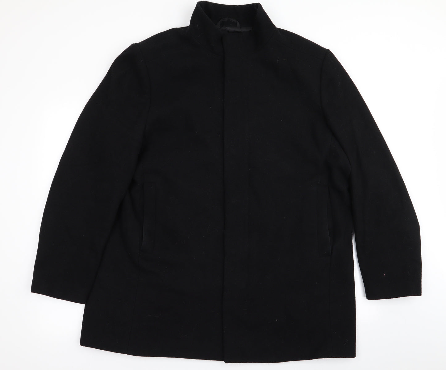 debenahms Mens Black   Jacket Coat Size XL