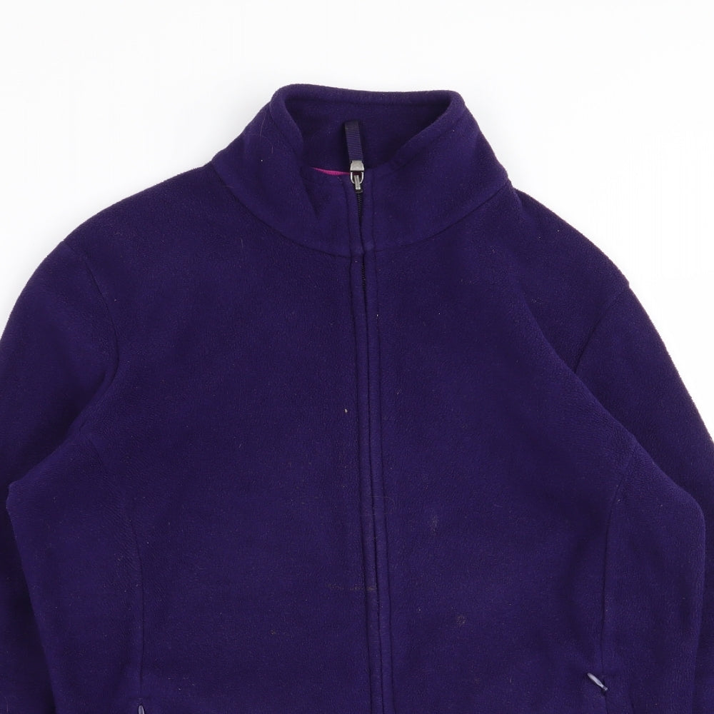 M&S Womens Purple   Full Zip Jumper Size 12
