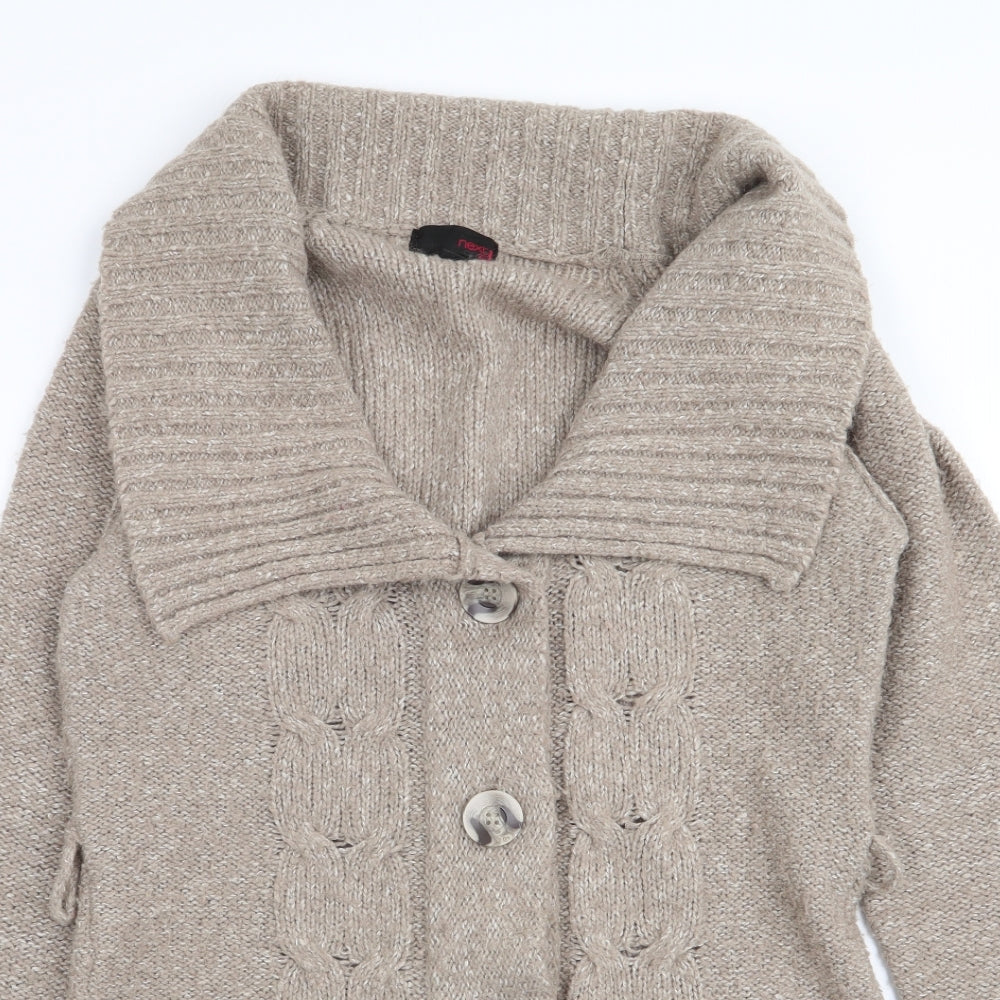 NEXT Womens Beige   Cardigan Jumper Size 10