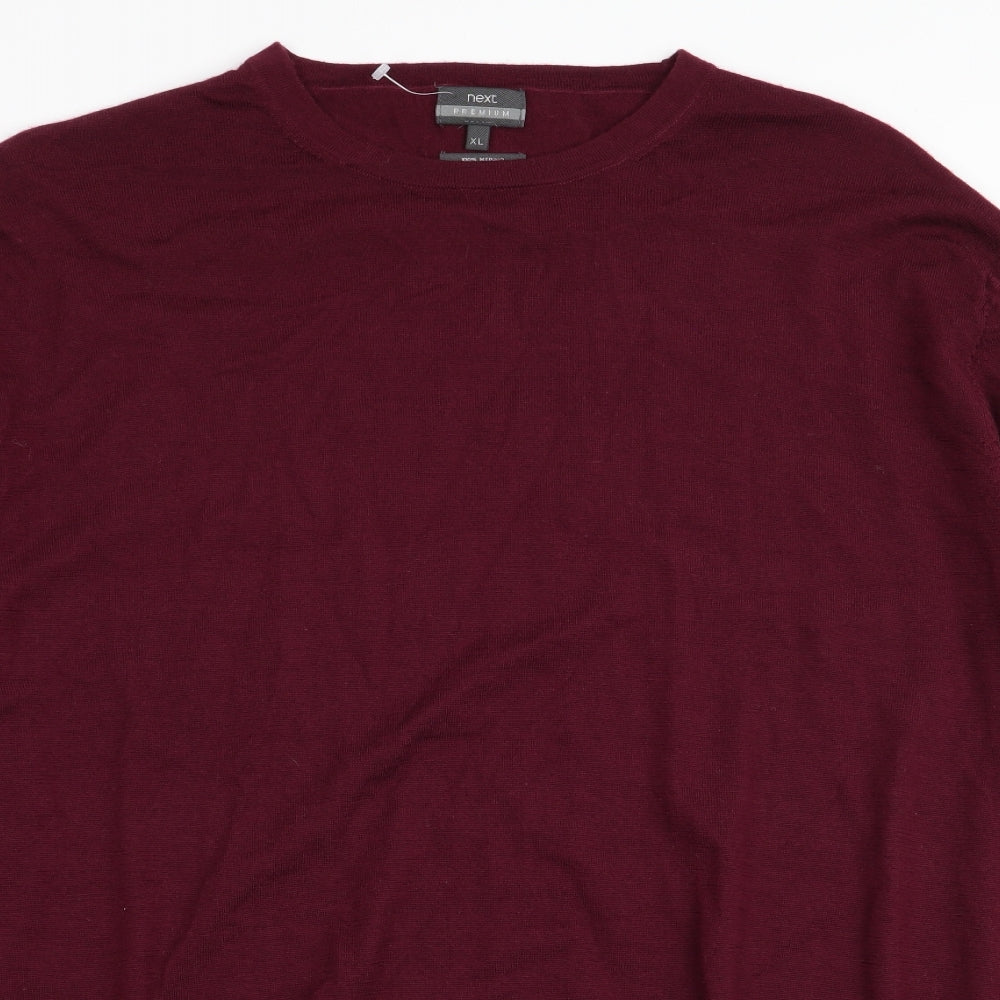 NEXT Mens Red   Pullover Jumper Size XL