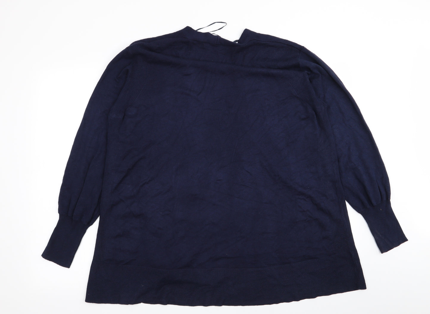 M&S Womens Blue   Cardigan Jumper Size L