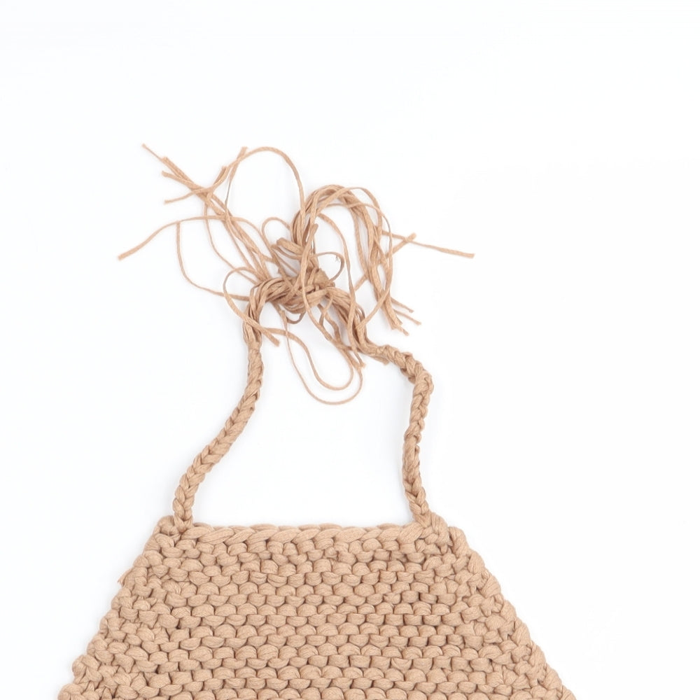 SheIn Womens Beige   Basic Tank Size M  - crop top