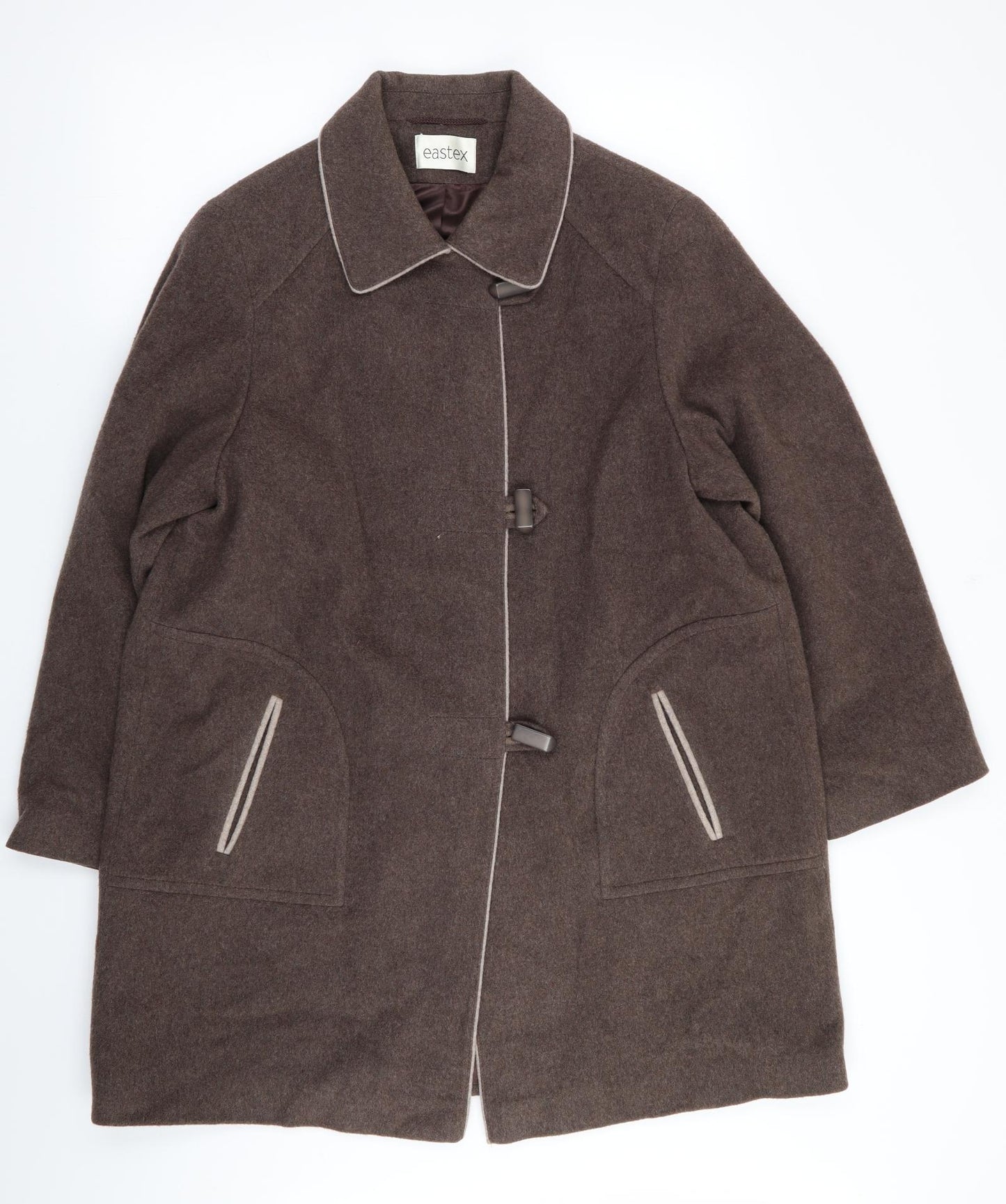 Eastex Womens Brown   Overcoat Coat Size 14