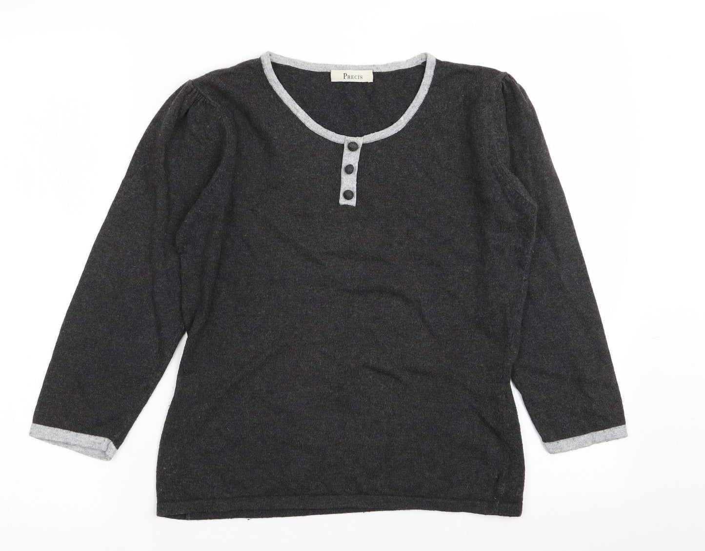 precise Womens Grey   Basic T-Shirt Size S