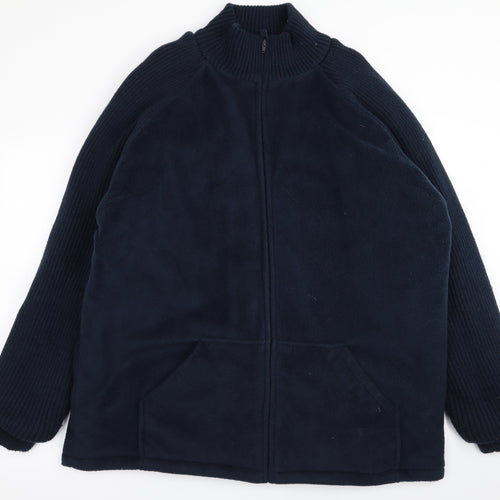 Tom Hagan Mens Blue   Full Zip Jumper Size XL