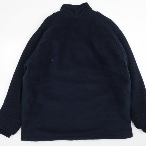 Tom Hagan Mens Blue   Full Zip Jumper Size XL
