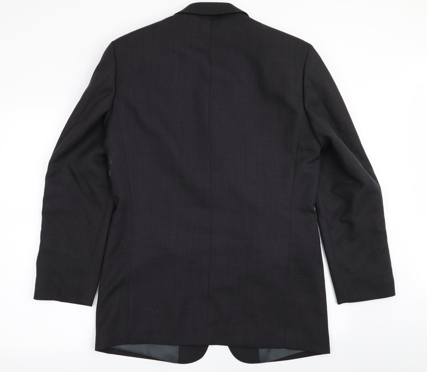 zantos Mens Black Striped  Jacket Blazer Size 38