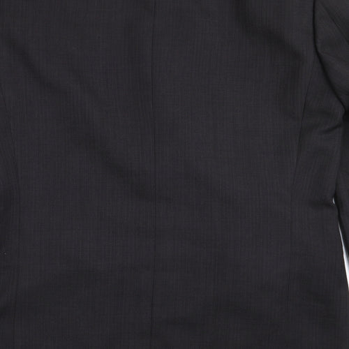 zantos Mens Black Striped  Jacket Blazer Size 38