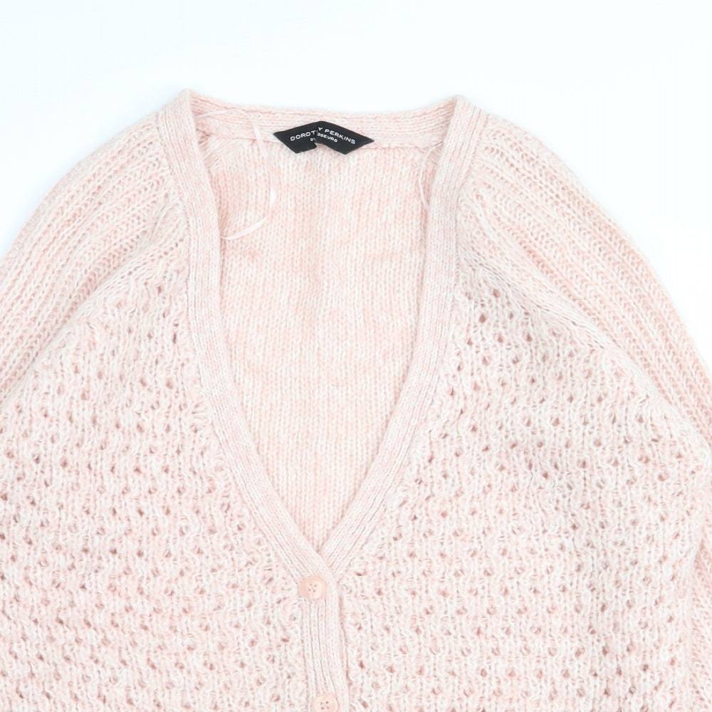 Dorothy Perkins Womens Pink   Cardigan Jumper Size 8