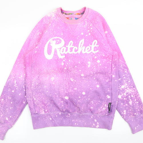 Ratchet Womens Multicoloured Geometric  Pullover Jumper Size S