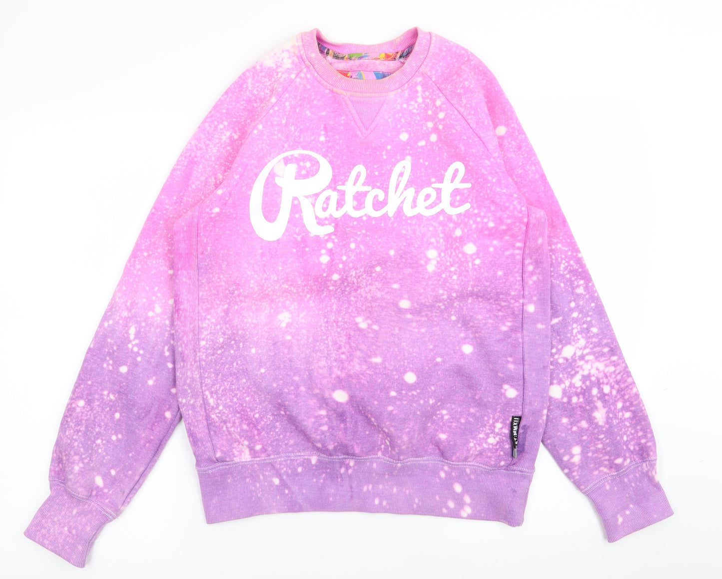 Ratchet Womens Multicoloured Geometric  Pullover Jumper Size S