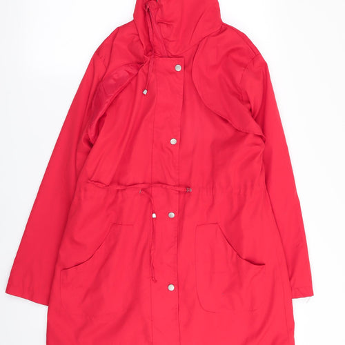 movitex Womens Red   Overcoat Coat Size 10
