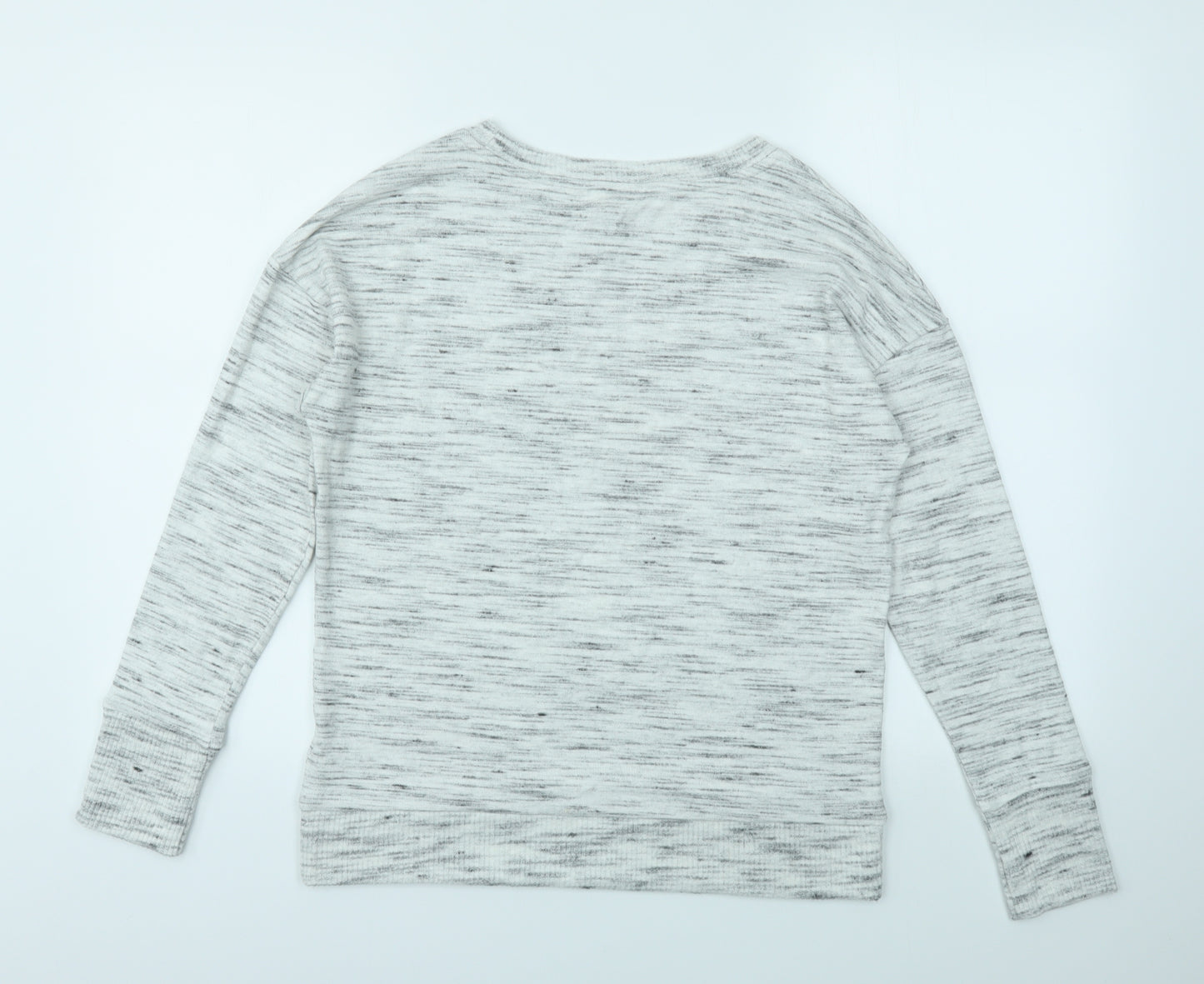 M&S Womens Grey   Basic T-Shirt Size 8