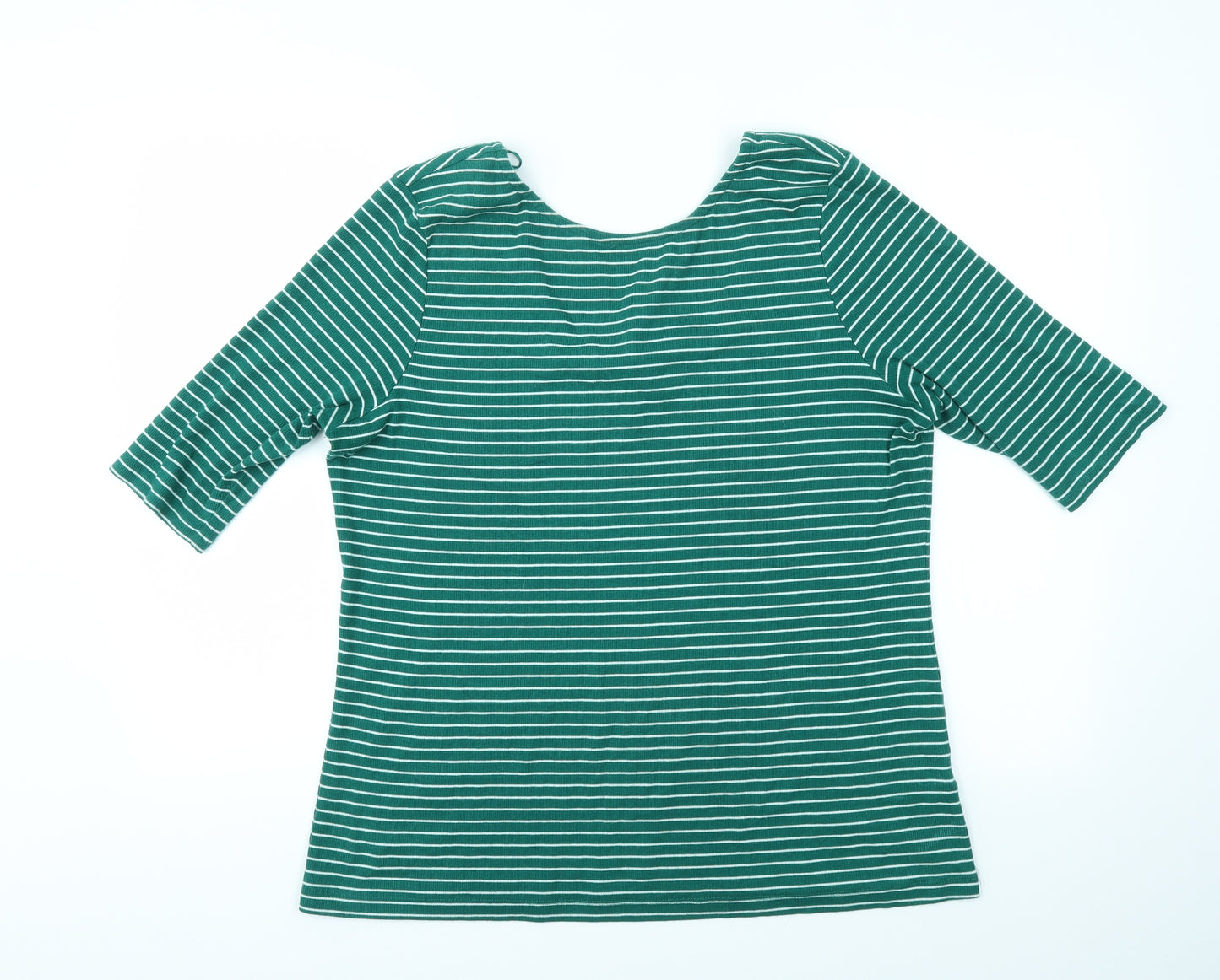 F&F Womens Multicoloured Striped  Basic T-Shirt Size 22