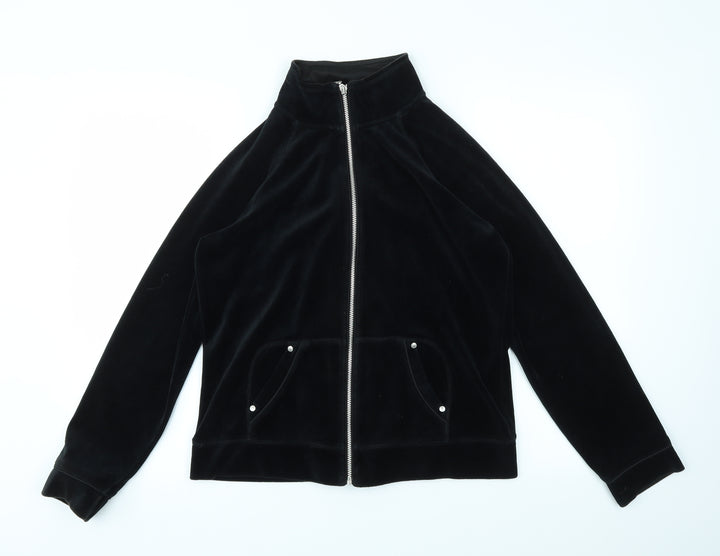 Debenhams Womens Black Full Zip Jumper Size 12