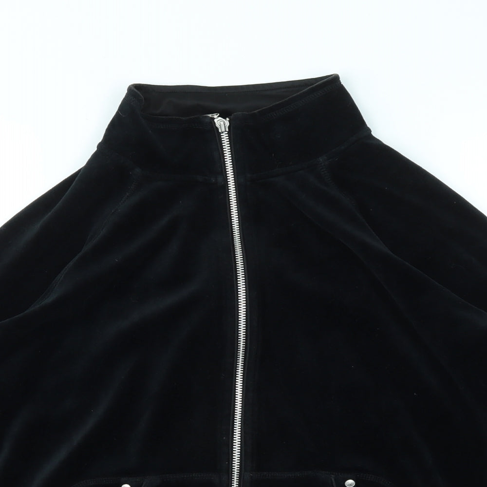 Debenhams Womens Black   Full Zip Jumper Size 12