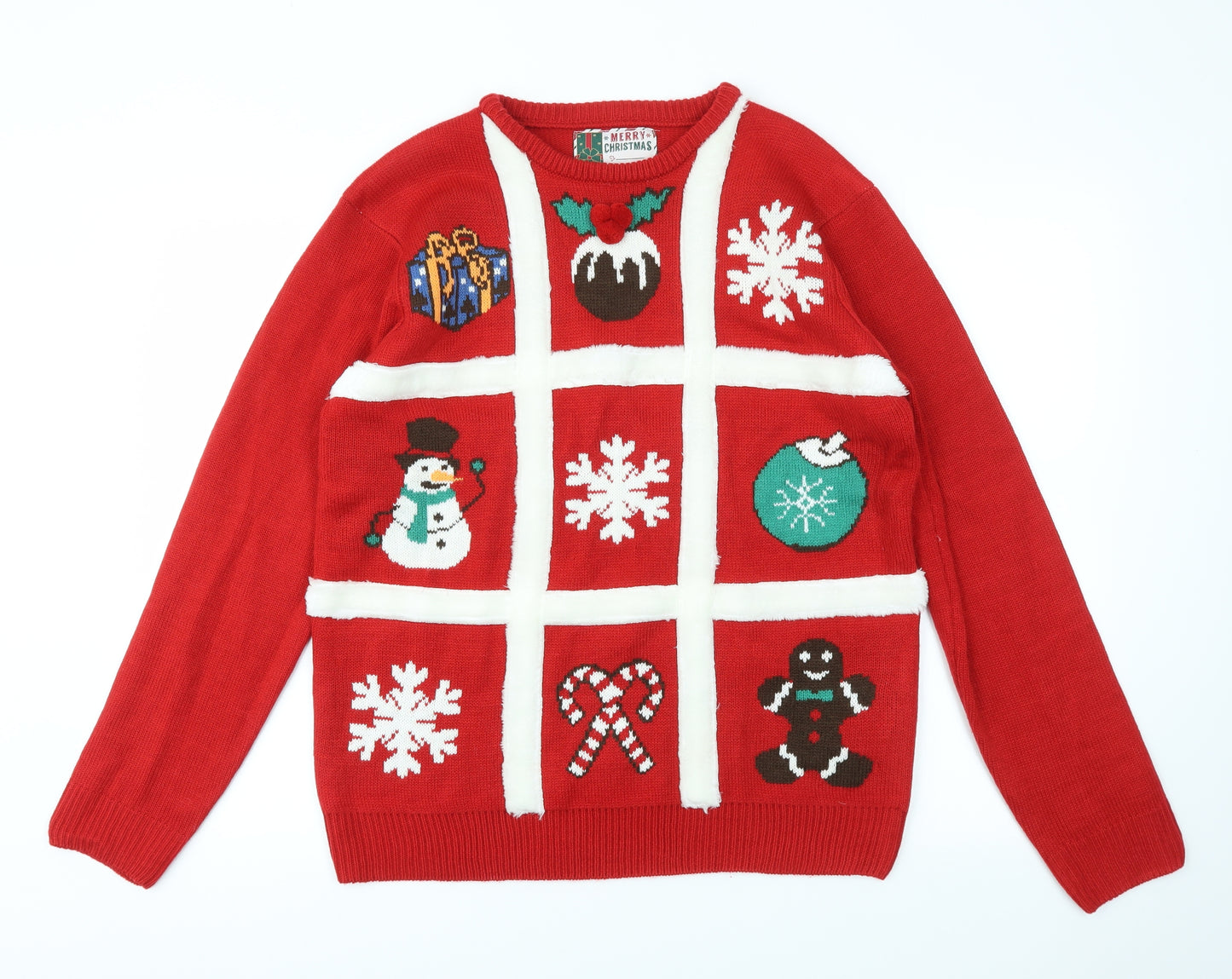 Cedar Wood State Mens Red   Pullover Sweatshirt Size L