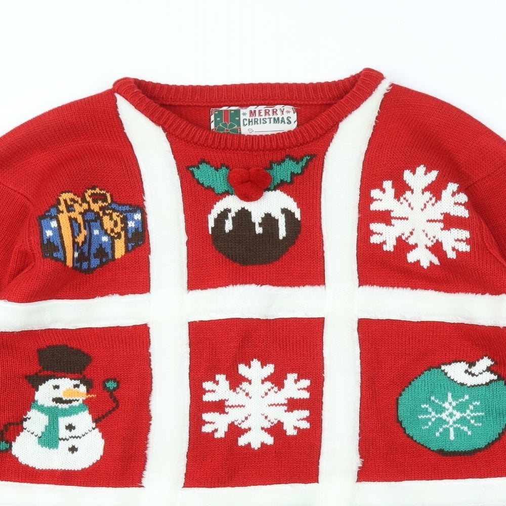 Cedar Wood State Mens Red   Pullover Sweatshirt Size L