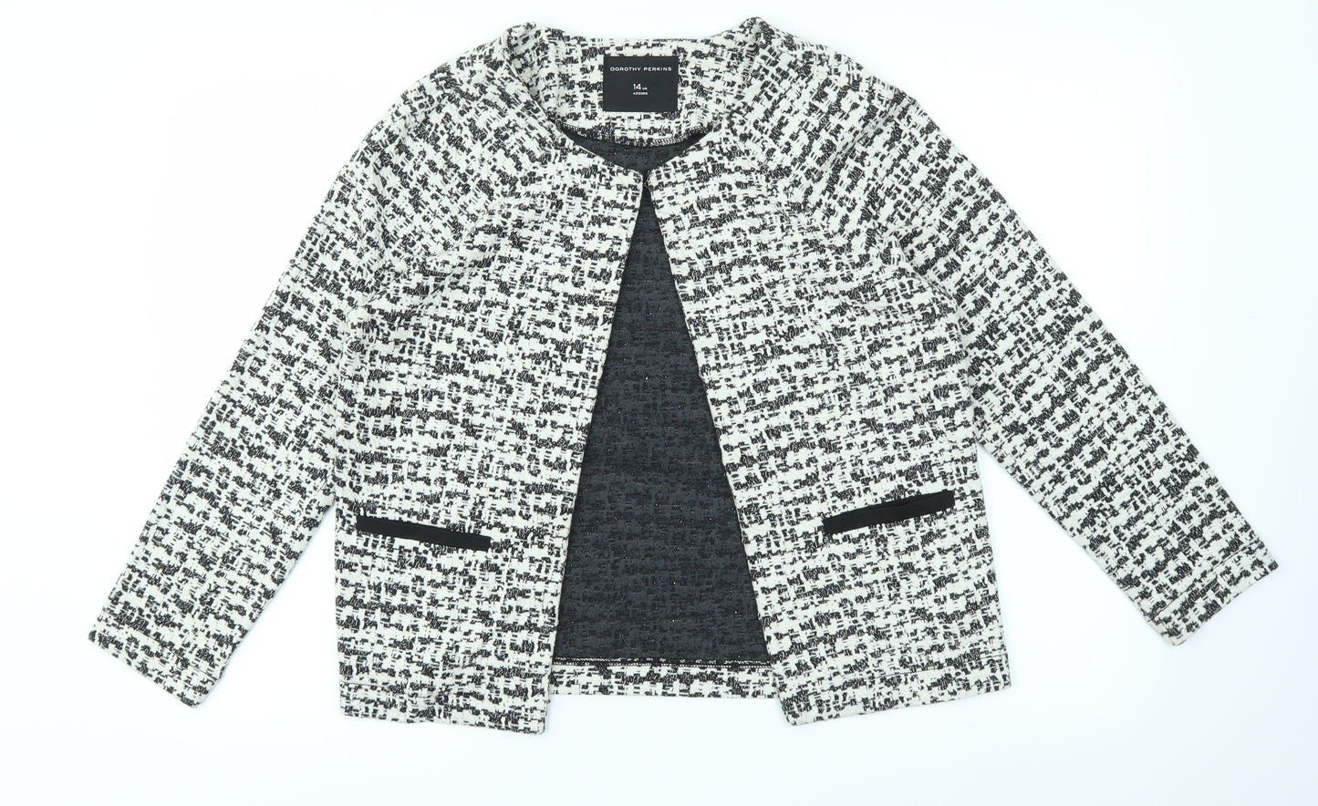 Dorothy Perkins Womens Multicoloured Geometric  Jacket Blazer Size 14