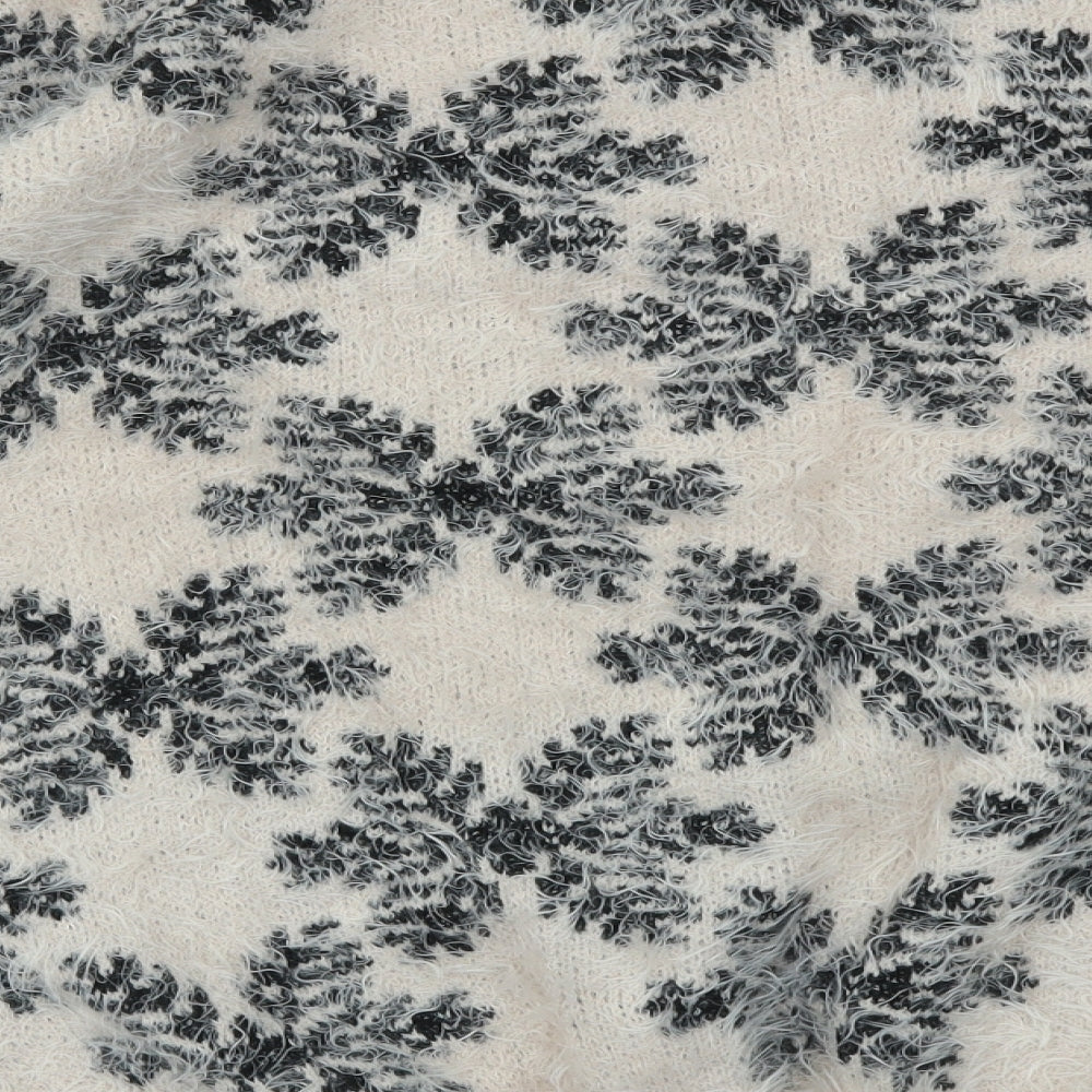 Primark Womens Ivory Geometric  Pullover Jumper Size 16