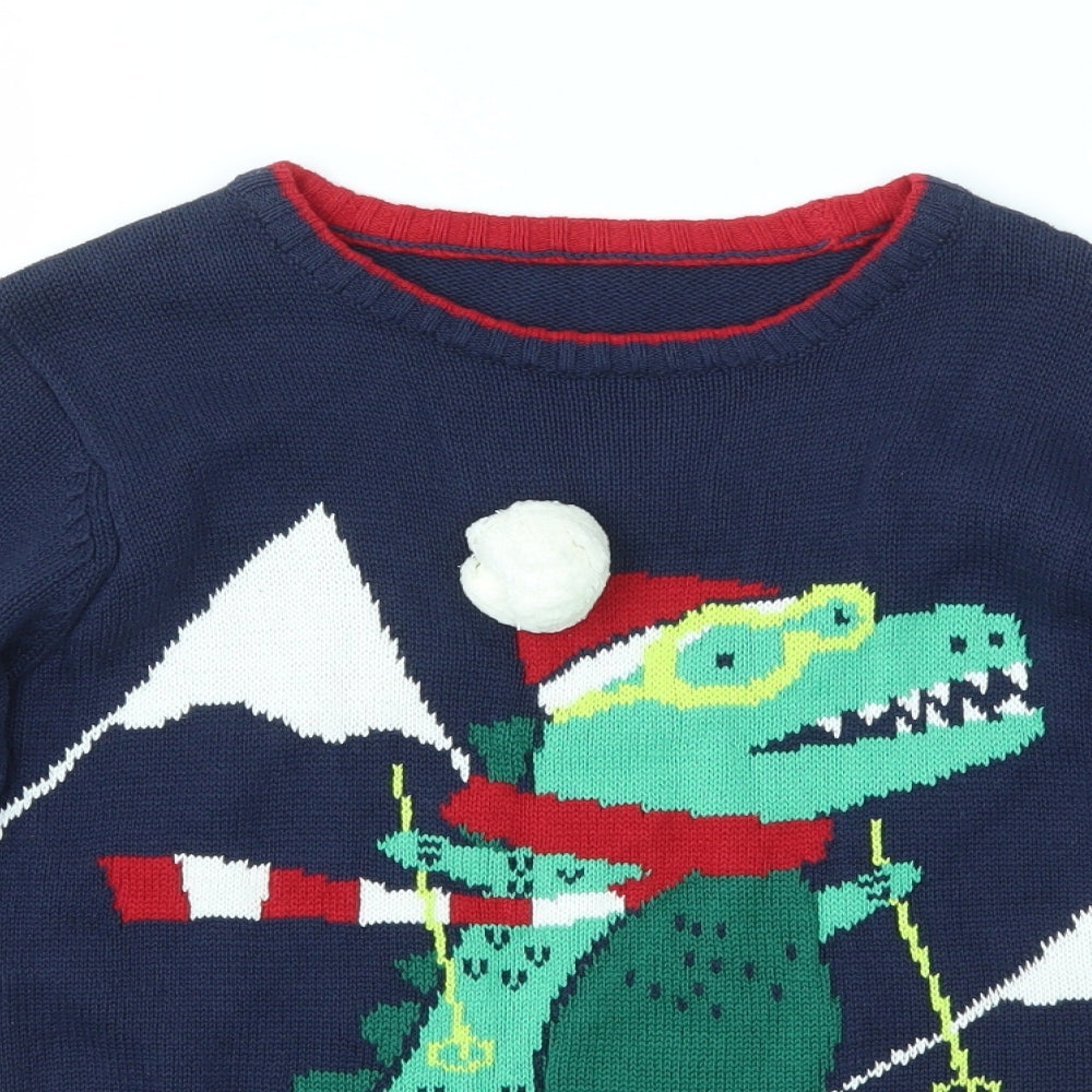 Nutmeg Boys Blue   Pullover Jumper Size 8-9 Years