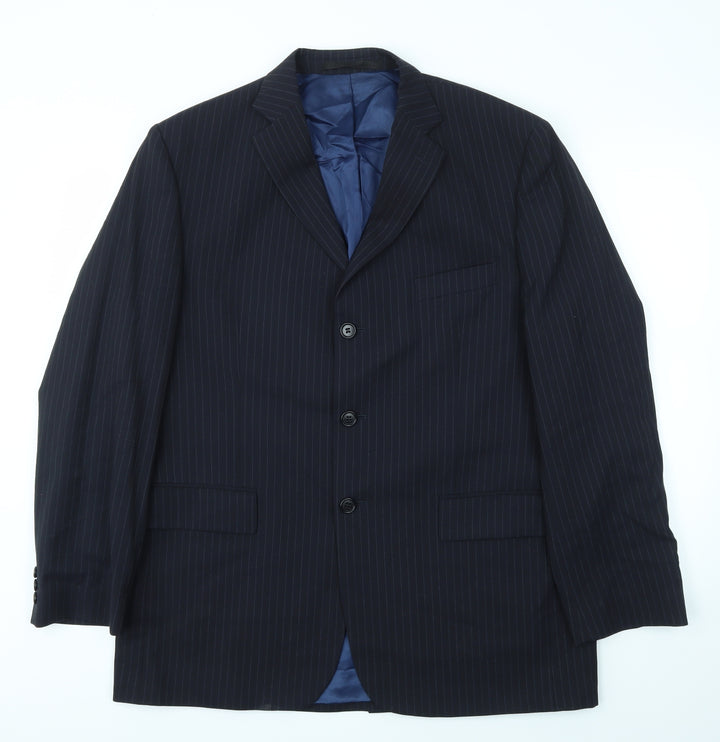 M&S Mens Blue Jacket Blazer Size 42