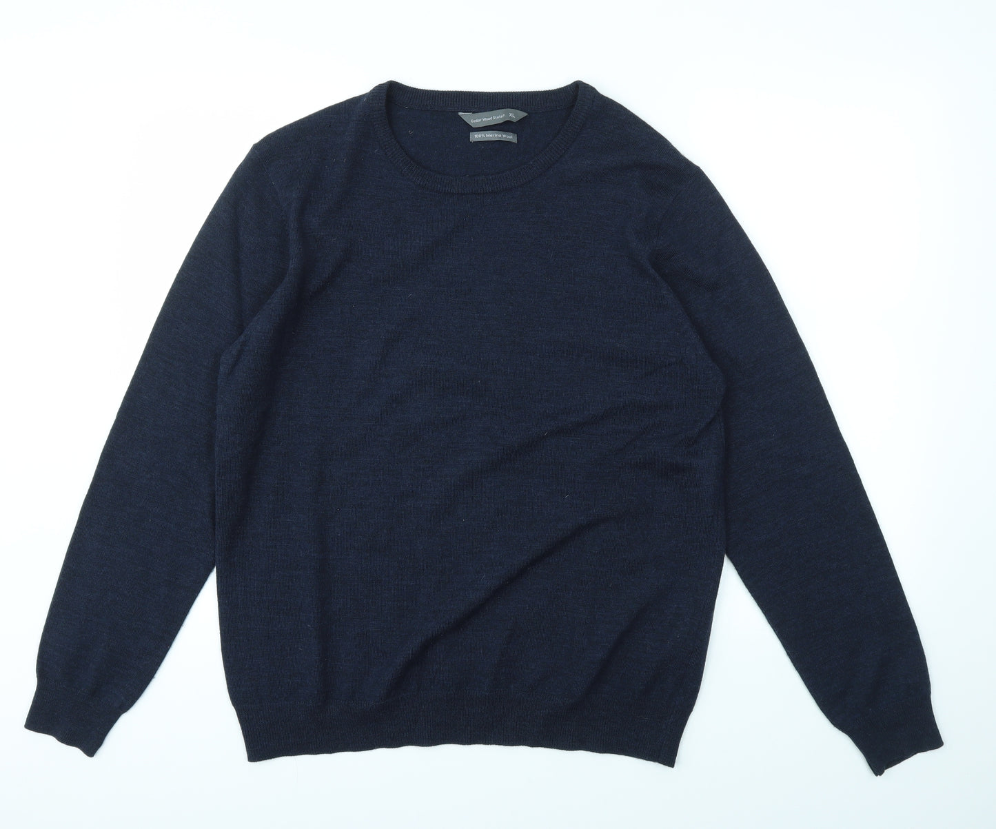 Cedar Wood State Mens Blue   Pullover Sweatshirt Size XL