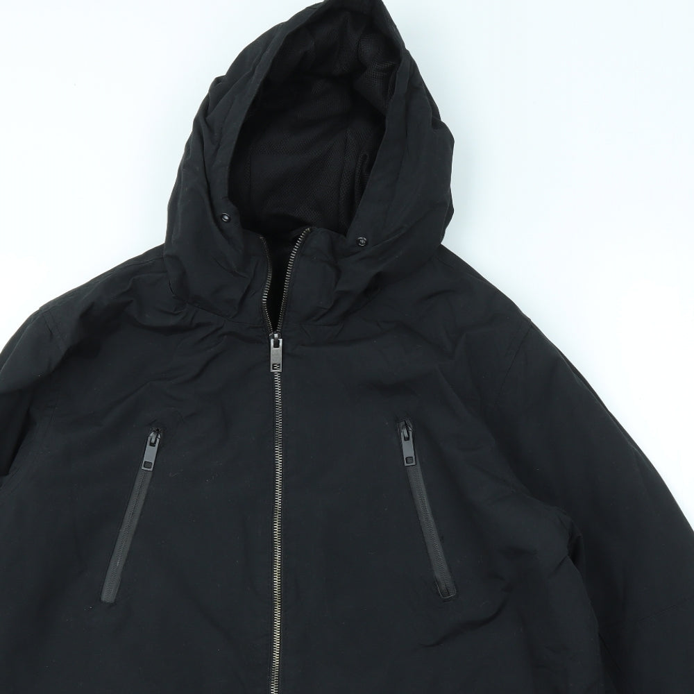 Brave Soul Mens Black   Jacket Coat Size M