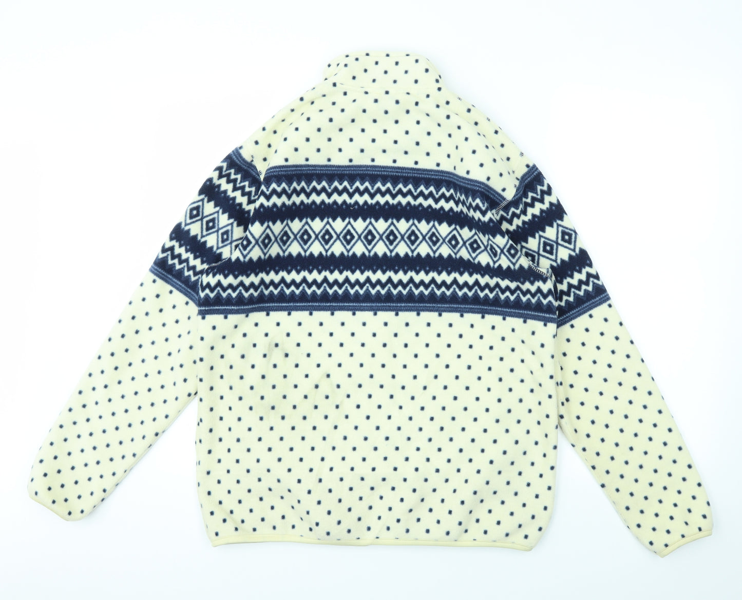 Cotton Traders Womens Multicoloured Argyle/Diamond  Full Zip Jumper Size S