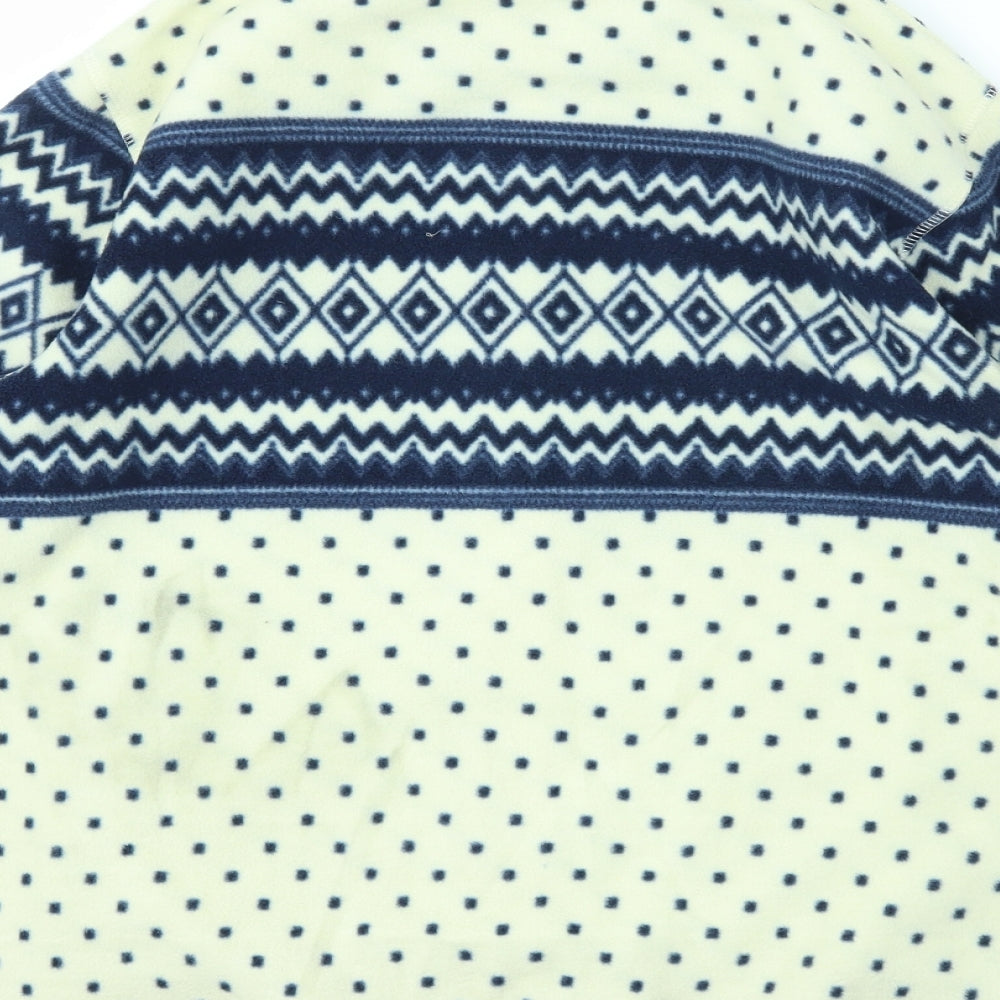 Cotton Traders Womens Multicoloured Argyle/Diamond  Full Zip Jumper Size S