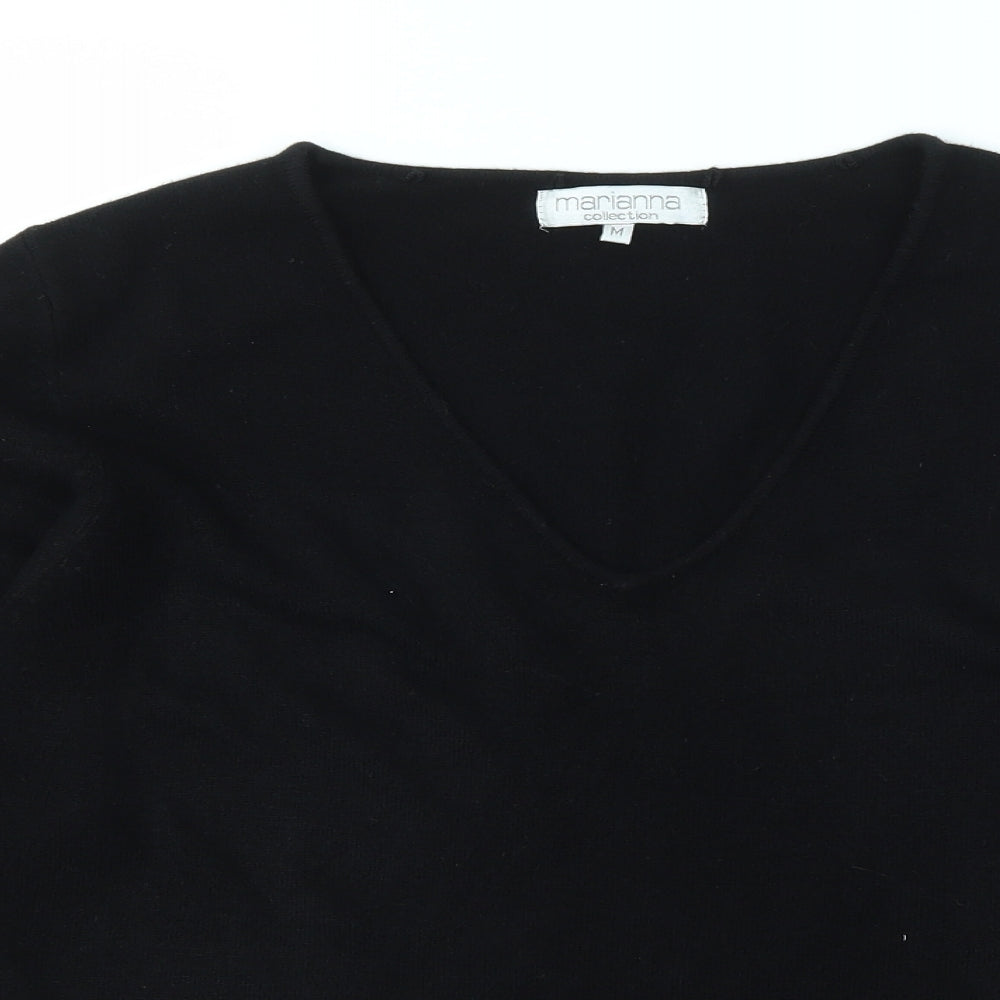 Marianna  Womens Black   Pullover Jumper Size M