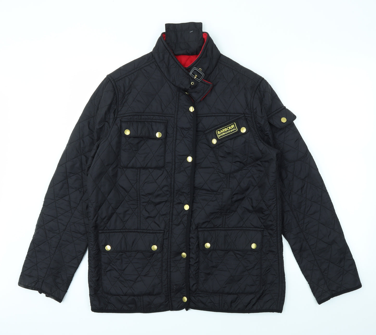 Barbour Womens Black Paisley  Jacket Coat Size 2XL