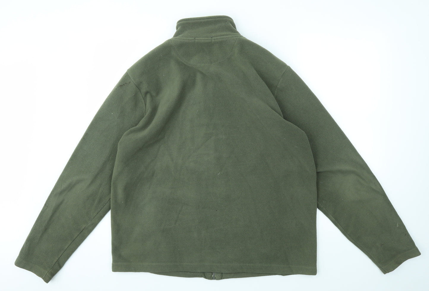 George Mens Green   Full Zip Sweatshirt Size L