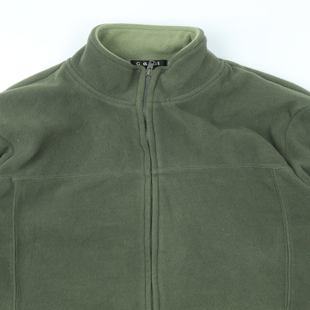 George Mens Green   Full Zip Sweatshirt Size L