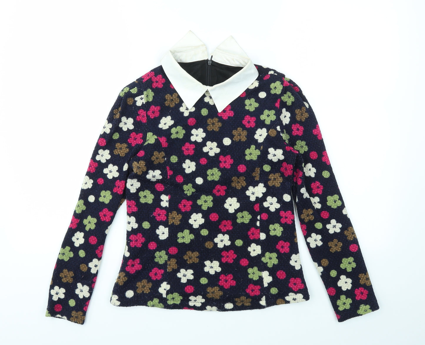 QCXX Womens Multicoloured Floral  Pullover Jumper Size M