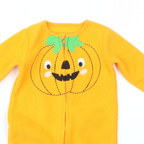 Nutmeg Boys Orange Geometric  Babygrow One-Piece Size 3-6 Months