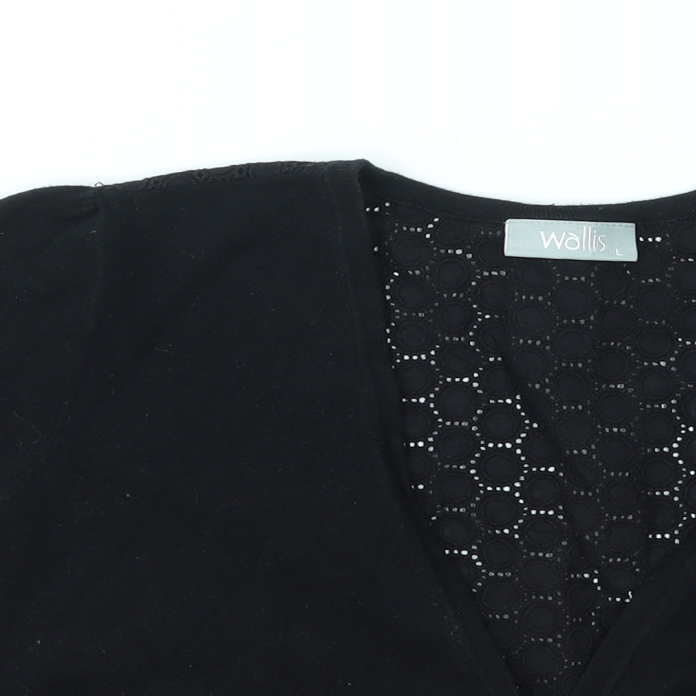 Wallis Womens Black   Cardigan Jumper Size L