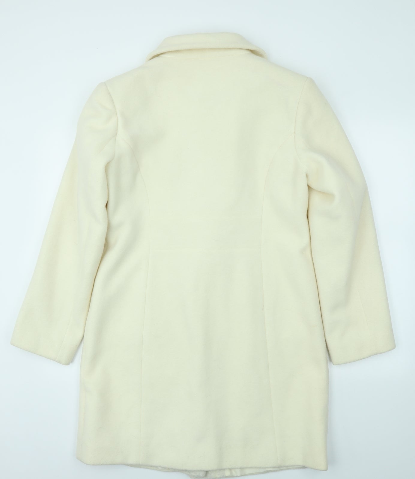 Etam Womens Ivory Houndstooth  Jacket Coat Size 14