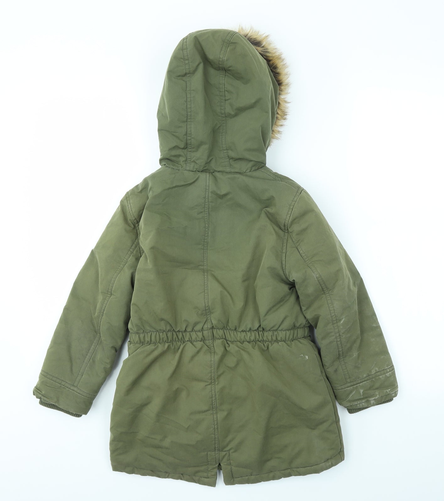 FAT FACE  Girls Green   Basic Coat Coat Size 6-7 Years