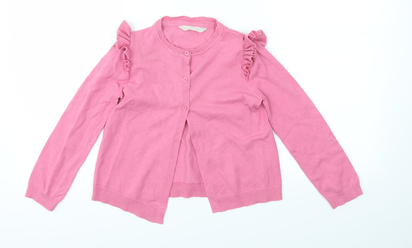 JHON LEWIS Girls Pink   Cardigan Jumper Size 7 Years