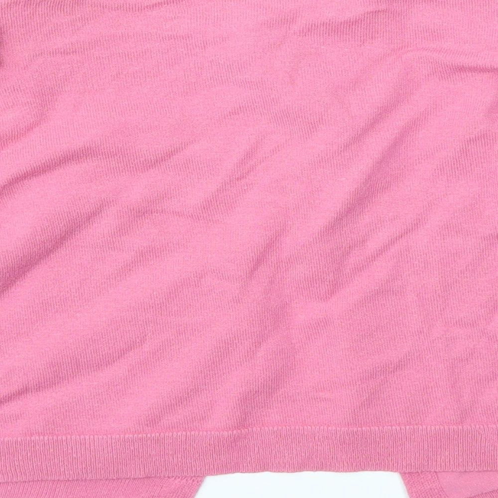 JHON LEWIS Girls Pink   Cardigan Jumper Size 7 Years